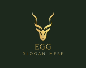 Company - Gold Gazelle Antler logo design