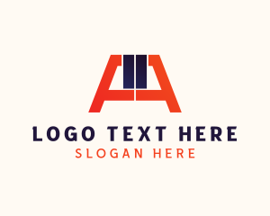 Media - Media Production Letter A logo design