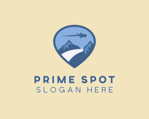 Location - Mountain Location Pin logo design