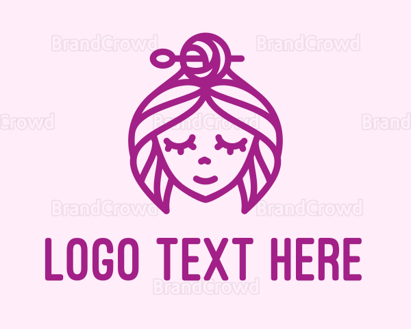 Woman Handicraft Embroidery Logo