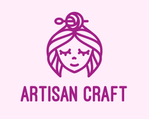 Handicraft - Woman Handicraft Embroidery logo design