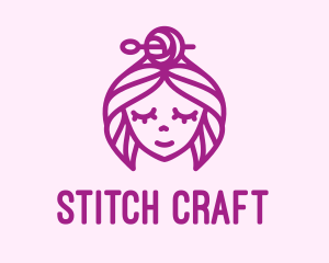 Embroidery - Woman Handicraft Embroidery logo design