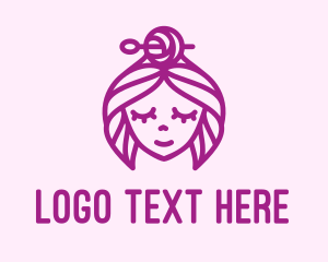 Embroidery - Woman Handicraft Embroidery logo design