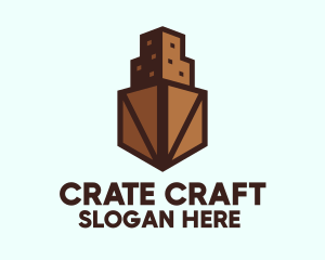Crate - Brown Crate Building logo design