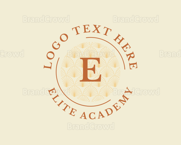 Elegant Floral Cosmetics Boutique Logo