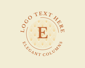 Elegant Floral Cosmetics Boutique logo design