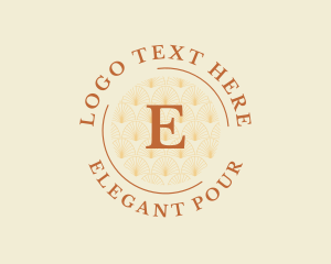 Elegant Floral Cosmetics Boutique logo design