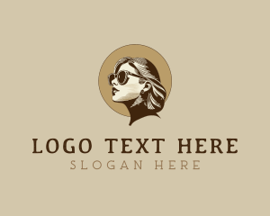 Lady - Lady Sunglasses Fashion logo design