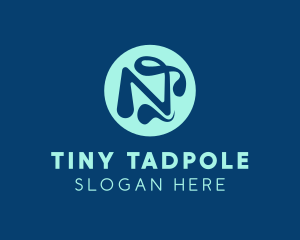 Tadpole - Tadpole Letter N logo design