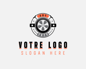 Wrench Tire Automotive Logo