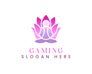 Yoga  Lotus Meditation Logo