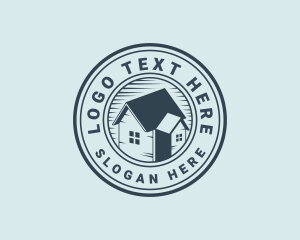Real Estate - Round House Roofing logo design