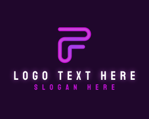 Digital Media Agency Letter F logo design