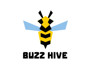 Bumblebee - Flying Wasp Insect logo design