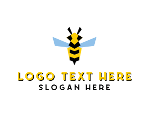 Animal - Flying Wasp Insect logo design