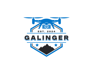 Photo - Quadcopter Drone Mountain logo design