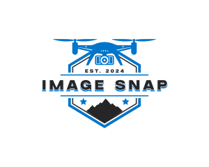 Capture - Quadcopter Drone Mountain logo design