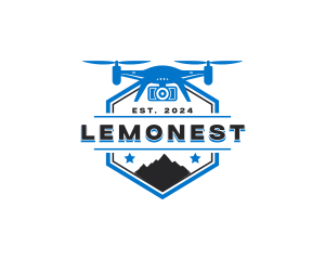Birds Eye - Quadcopter Drone Mountain logo design