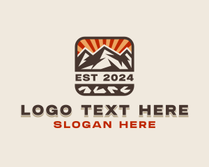 Mountaineer - Mountain Summit Adventure logo design