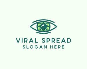 Infection - Green Virus Eye logo design