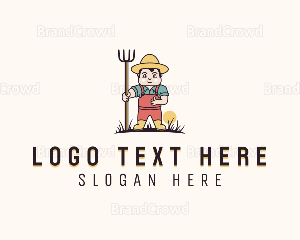 Lawn Yard Gardener Logo