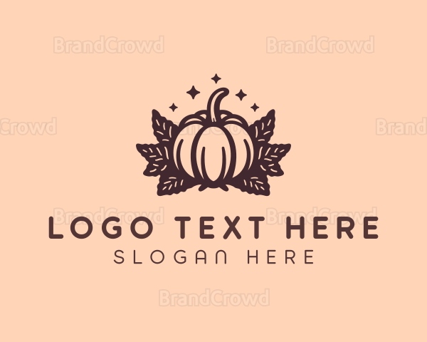 Farm Harvest Pumpkin Logo