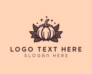 Homesteading - Farm Harvest Pumpkin logo design