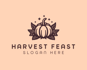 Farm Harvest Pumpkin logo design