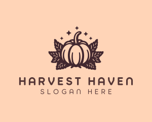 Farm Harvest Pumpkin logo design