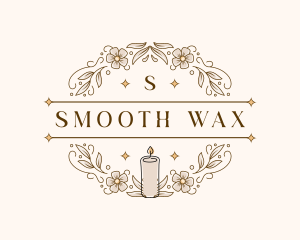 Floral Ornament Candle logo design