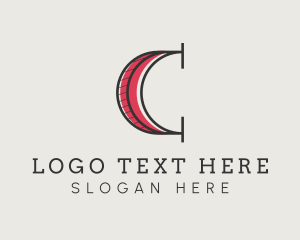 Startup - Retro Clothing Boutique Letter C logo design