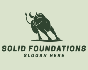 Cattle - Bull Bison Animal logo design
