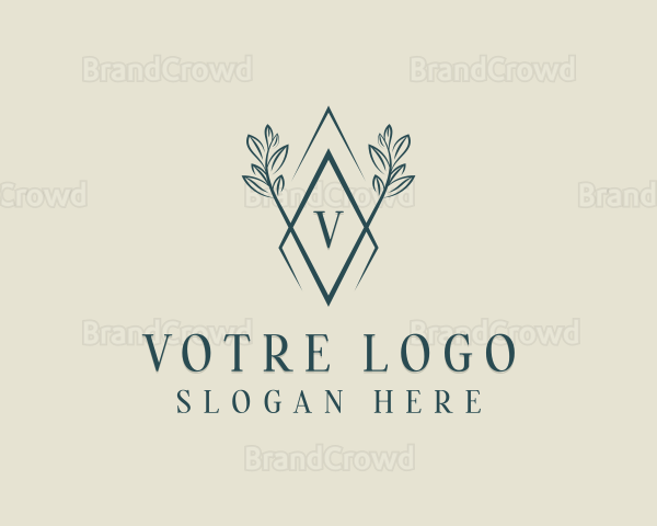 Luxury Floral Diamond Logo