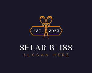 Haircut Stylist Shears logo design