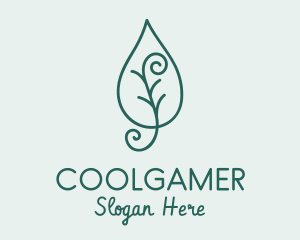 Organic Spiral Leaf Logo