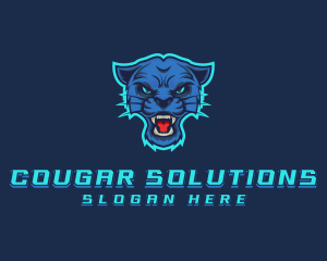 Cougar - Wild Puma Gaming logo design