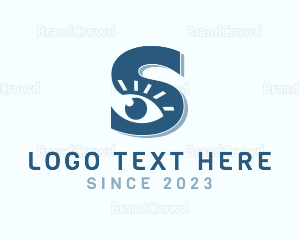 Eye Vision Letter S Logo