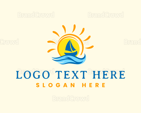 Tropical Sun Boat Logo