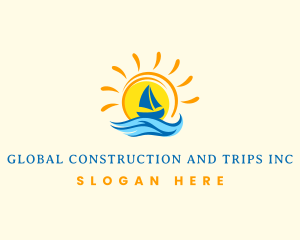Tropical Sun Boat Logo