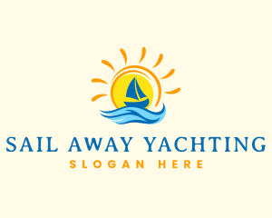 Tropical Sun Boat logo design