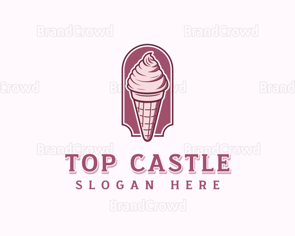 Sweet Ice Cream Dessert Logo