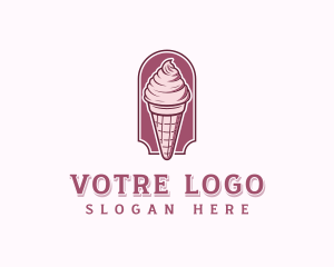 Sweet Ice Cream Dessert Logo