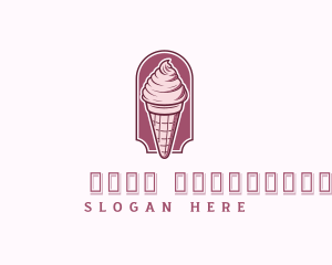 Vintage - Sweet Ice Cream Dessert logo design