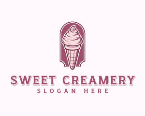 Sweet Ice Cream Dessert logo design