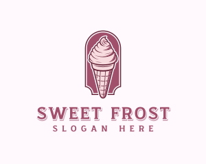 Sweet Ice Cream Dessert logo design