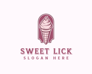 Sweet Ice Cream Dessert logo design