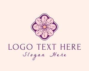 Crafty - Flower Garden Petals logo design