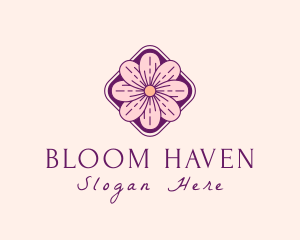 Flower Garden Petals  logo design