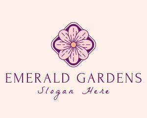 Flower Garden Petals  logo design