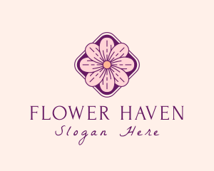 Flower Garden Petals  logo design